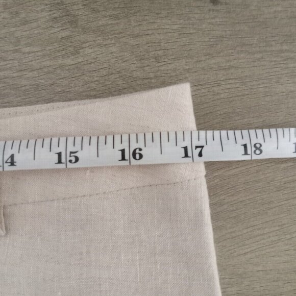 Puruvian Connection Linen Straight Leg Pants Size 12 Lined Made In Italy - Picture 4 of 7